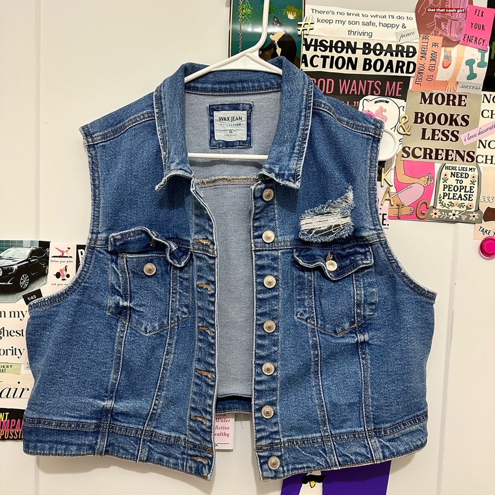 Blue Denim Vest